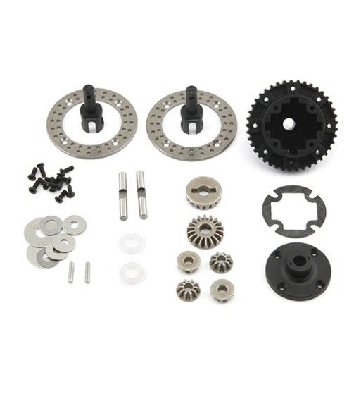 Rear differential complete with brake discs