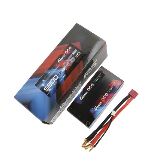 GENS ACE BATTERY LIPO 2S-7.6V-100C-5500 (5MM) SHORTY 97X48X26MM 220G