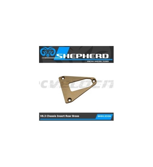 Velox V8.3 Chassis rear insert brass