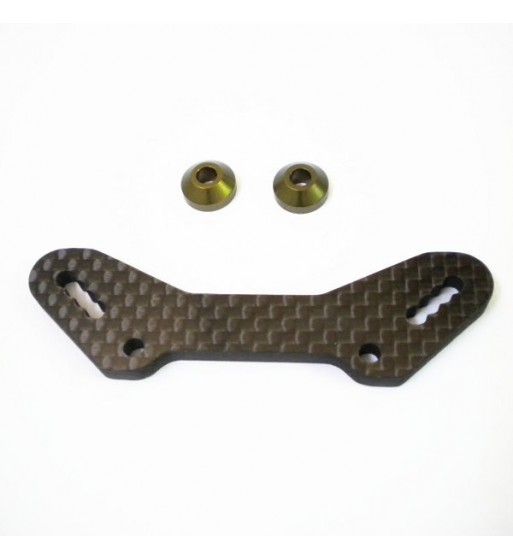 HK102-4S 4mm Front Carbon Shock Tower Set